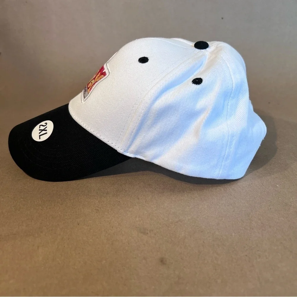 NWOT Super Bowl LIX White Black Caesars Sportsbook  Cap Hat 2XL 100% Cotton